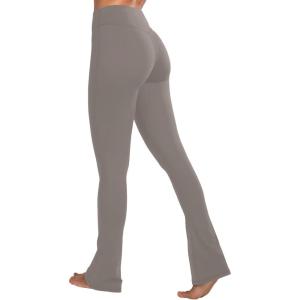 image:imageSunzel High Waist Mini Flared Leggings for Women Tummy Control Casual Flare Yoga Pants for Yoga Workout GymDesert Taupe