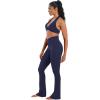 image:imageSunzel Hidden Butt Lifting Scrunch Flare Leggings for Women with Pockets No Front Seam Tummy Control Mini Flared Yoga PantsBaritone Blue