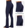 image:imageSunzel Hidden Butt Lifting Scrunch Flare Leggings for Women with Pockets No Front Seam Tummy Control Mini Flared Yoga PantsBaritone Blue