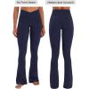 image:imageSunzel Hidden Butt Lifting Scrunch Flare Leggings for Women with Pockets No Front Seam Tummy Control Mini Flared Yoga PantsBaritone Blue