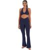 image:imageSunzel Hidden Butt Lifting Scrunch Flare Leggings for Women with Pockets No Front Seam Tummy Control Mini Flared Yoga PantsBaritone Blue