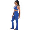 image:imageSunzel Hidden Butt Lifting Scrunch Flare Leggings for Women with Pockets No Front Seam Tummy Control Mini Flared Yoga PantsClassic Blue