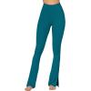 image:imageSunzel Sunzfly Split Hem Flare Leggings for Women High Waisted Casual Bootcut Flared Yoga Pants with Tummy ControlForest Green