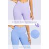 image:imageSunzel Womens Flare Leggings No Front Seam Flare Yoga Pants with Tummy Control Crossover High Waist  28  30  32  34Hot Pink