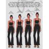 image:imageSunzel Womens Flare Leggings No Front Seam Flare Yoga Pants with Tummy Control Crossover High Waist  28  30  32  34Hot Pink