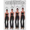 image:imageSunzel Womens Flare Leggings No Front Seam Flare Yoga Pants with Tummy Control Crossover High Waist  28  30  32  34Jasper Green
