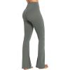 image:imageSunzel Womens Flare Leggings No Front Seam Flare Yoga Pants with Tummy Control Crossover High Waist  28  30  32  34Light Grey