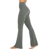image:imageSunzel Womens Flare Leggings No Front Seam Flare Yoga Pants with Tummy Control Crossover High Waist  28  30  32  34Light Grey