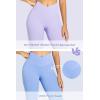 image:imageSunzel Womens Flare Leggings No Front Seam Flare Yoga Pants with Tummy Control Crossover High Waist  28  30  32  34Periwinkle