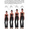 image:imageSunzel Womens Flare Leggings No Front Seam Flare Yoga Pants with Tummy Control Crossover High Waist  28  30  32  34True Red