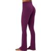 image:imageSunzel Hidden Butt Lifting Scrunch Flare Leggings for Women with Pockets No Front Seam Tummy Control Mini Flared Yoga PantsCherry Red