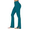 image:imageSunzel Sunzfly Split Hem Flare Leggings for Women High Waisted Casual Bootcut Flared Yoga Pants with Tummy ControlForest Green