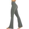 image:imageSunzel Womens Flare Leggings No Front Seam Flare Yoga Pants with Tummy Control Crossover High Waist  28  30  32  34Light Grey