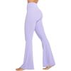 image:imageSunzel Womens Flare Leggings No Front Seam Flare Yoga Pants with Tummy Control Crossover High Waist  28  30  32  34Lilac
