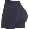 image:imageSunzel Sunlissia Hidden Butt Lifting Scrunch Biker Shorts Women Crossover High Waist Workout Shorts with Tummy ControlAsh Blue