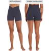 image:imageSunzel Sunlissia Hidden Butt Lifting Scrunch Biker Shorts Women Crossover High Waist Workout Shorts with Tummy ControlAsh Blue