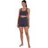 image:imageSunzel Sunlissia Hidden Butt Lifting Scrunch Biker Shorts Women Crossover High Waist Workout Shorts with Tummy ControlAsh Blue