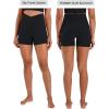 image:imageSunzel Sunlissia Hidden Butt Lifting Scrunch Biker Shorts Women Crossover High Waist Workout Shorts with Tummy ControlBlack