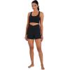 image:imageSunzel Sunlissia Hidden Butt Lifting Scrunch Biker Shorts Women Crossover High Waist Workout Shorts with Tummy ControlBlack