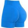image:imageSunzel Sunlissia Hidden Butt Lifting Scrunch Biker Shorts Women Crossover High Waist Workout Shorts with Tummy ControlClassic Blue