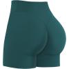 image:imageSunzel Sunlissia Hidden Butt Lifting Scrunch Biker Shorts Women Crossover High Waist Workout Shorts with Tummy ControlForest Green