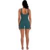 image:imageSunzel Sunlissia Hidden Butt Lifting Scrunch Biker Shorts Women Crossover High Waist Workout Shorts with Tummy ControlForest Green