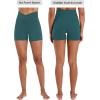image:imageSunzel Sunlissia Hidden Butt Lifting Scrunch Biker Shorts Women Crossover High Waist Workout Shorts with Tummy ControlForest Green