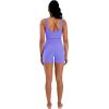 image:imageSunzel Sunlissia Hidden Butt Lifting Scrunch Biker Shorts Women Crossover High Waist Workout Shorts with Tummy ControlPeriwinkle