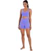 image:imageSunzel Sunlissia Hidden Butt Lifting Scrunch Biker Shorts Women Crossover High Waist Workout Shorts with Tummy ControlPeriwinkle