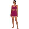 image:imageSunzel Sunlissia Hidden Butt Lifting Scrunch Biker Shorts Women Crossover High Waist Workout Shorts with Tummy ControlSangria