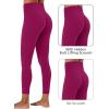 image:imageSunzel Butt Lifting Scrunch Leggings for Women with Pockets No Front Seam Crossover Workout Booty Yoga Pants Tummy ControlSangria