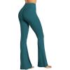 image:imageSunzel Flare Leggings Crossover Yoga Pants with Tummy Control HighWaisted and Wide LegForest Green 