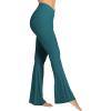 image:imageSunzel Flare Leggings Crossover Yoga Pants with Tummy Control HighWaisted and Wide LegForest Green 