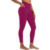 image:imageSunzel Butt Lifting Scrunch Leggings for Women with Pockets No Front Seam Crossover Workout Booty Yoga Pants Tummy ControlSangria