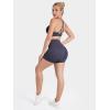 image:imageSunzel No Front Seam High Waist Gym Shorts for Women Squat Proof Biker Shorts with Tummy Control for Yoga Workout RunningAsh Blue