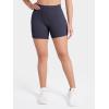 image:imageSunzel No Front Seam High Waist Gym Shorts for Women Squat Proof Biker Shorts with Tummy Control for Yoga Workout RunningAsh Blue
