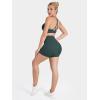 image:imageSunzel No Front Seam High Waist Gym Shorts for Women Squat Proof Biker Shorts with Tummy Control for Yoga Workout RunningJasper Green