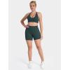 image:imageSunzel No Front Seam High Waist Gym Shorts for Women Squat Proof Biker Shorts with Tummy Control for Yoga Workout RunningJasper Green