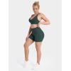 image:imageSunzel No Front Seam High Waist Gym Shorts for Women Squat Proof Biker Shorts with Tummy Control for Yoga Workout RunningJasper Green