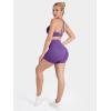 image:imageSunzel No Front Seam High Waist Gym Shorts for Women Squat Proof Biker Shorts with Tummy Control for Yoga Workout RunningPetunia