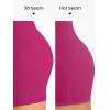 image:imageSunzel No Front Seam High Waist Gym Shorts for Women Squat Proof Biker Shorts with Tummy Control for Yoga Workout RunningSangria