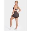 image:imageSunzel No Front Seam High Waist Gym Shorts for Women Squat Proof Biker Shorts with Tummy Control for Yoga Workout RunningSeal Brown