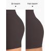 image:imageSunzel No Front Seam High Waist Gym Shorts for Women Squat Proof Biker Shorts with Tummy Control for Yoga Workout RunningSeal Brown