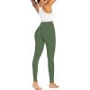 image:imageSunzel Sunzfly Workout Leggings for Women Tummy Control Compression Workout Gym Yoga Pants High Waist amp No Front Seam LycraBronze Green