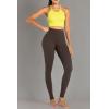 image:imageSunzel Sunzfly Workout Leggings for Women Tummy Control Compression Workout Gym Yoga Pants High Waist amp No Front Seam LycraCoffee Brown
