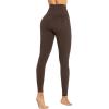 image:imageSunzel Sunzfly Workout Leggings for Women Tummy Control Compression Workout Gym Yoga Pants High Waist amp No Front Seam LycraCoffee Brown