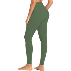 image:imageSunzel Sunzfly Workout Leggings for Women Tummy Control Compression Workout Gym Yoga Pants High Waist amp No Front Seam LycraBronze Green