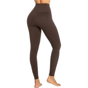 image:imageSunzel Sunzfly Workout Leggings for Women Tummy Control Compression Workout Gym Yoga Pants High Waist amp No Front Seam LycraCoffee Brown