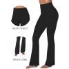 image:imageSunzel Mini Flare Leggings for Women High Waist Yoga Pants with Tummy Control Casual Gym Workout Bootcut Leggings34 Black