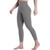 image:imageSustainable Butt Lifting Capri Leggings with Pockets for Women High Waisted No Front Seam Tummy Control Workout Yoga PantsCharcoal Gray